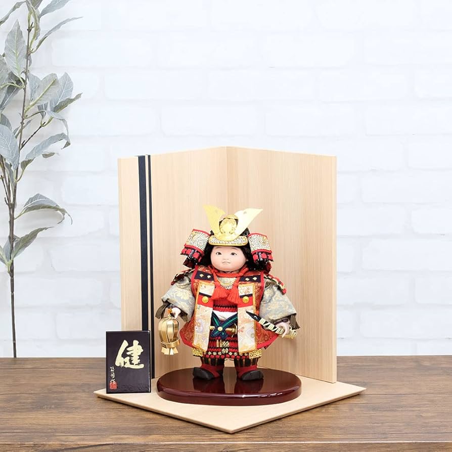 Amazon.co.jp: 五月人形 コンパクト 工房天祥 健オリジナル 武者人形